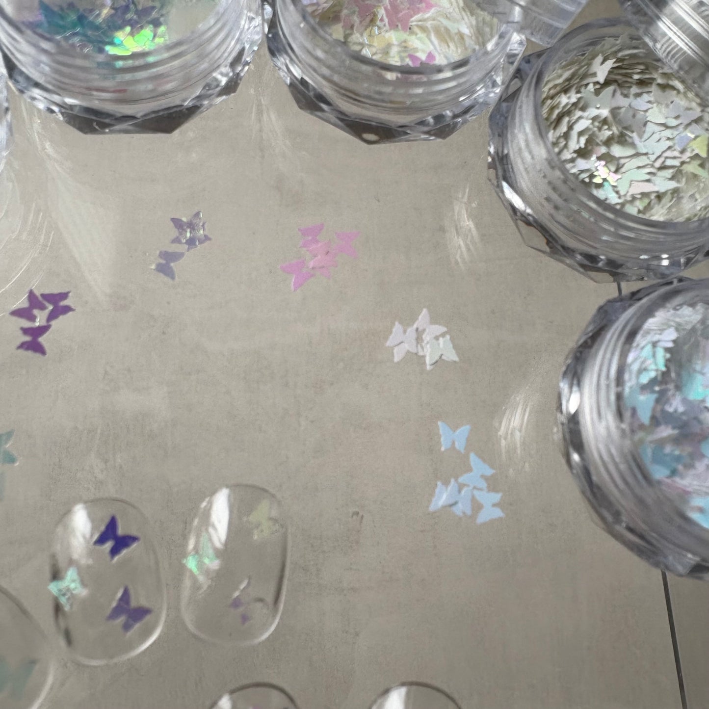 【即納品】	butterfly small 6set LVSN1309B6  バタフライホログラム