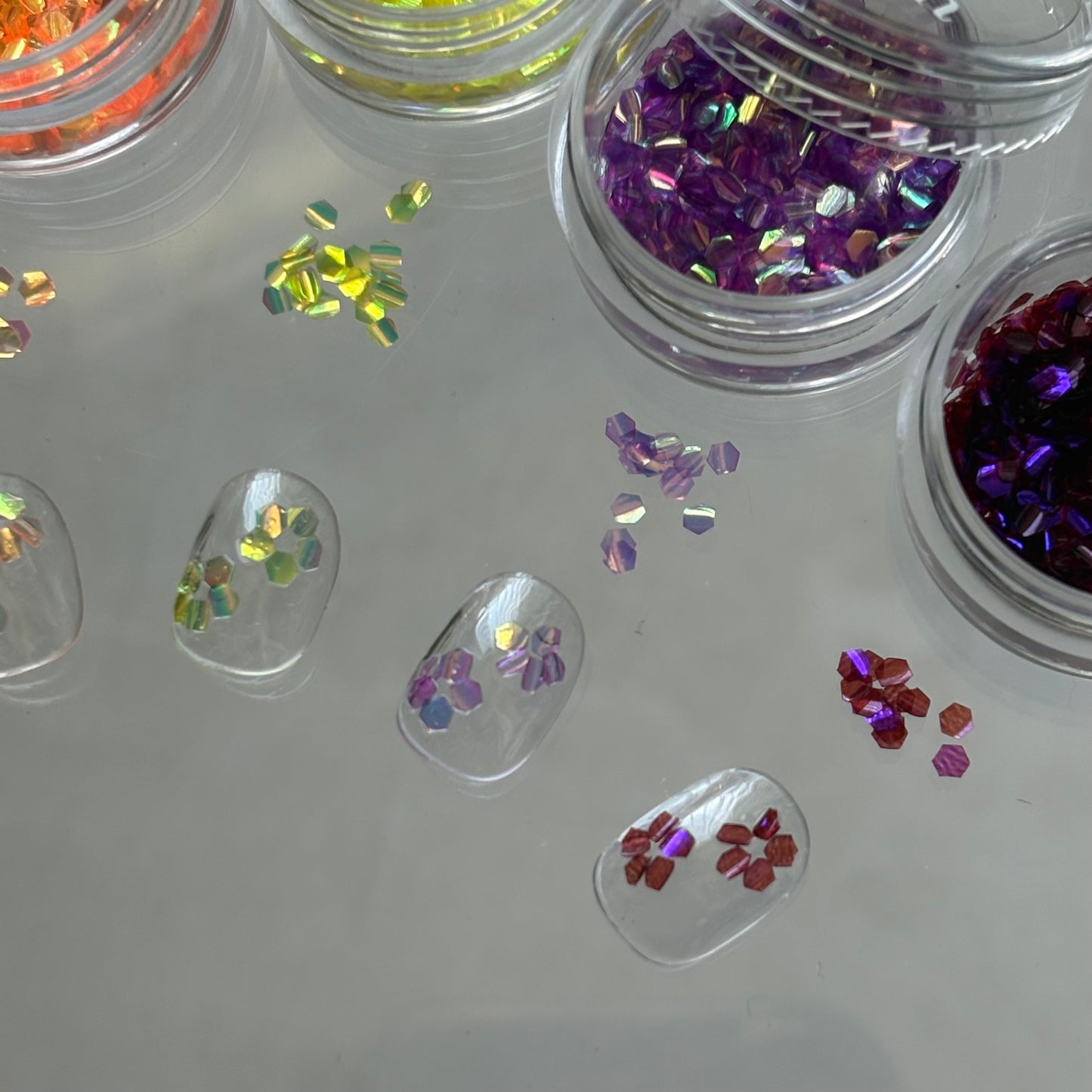 【即納品】	colorful bubble holo curve  LVSN1403