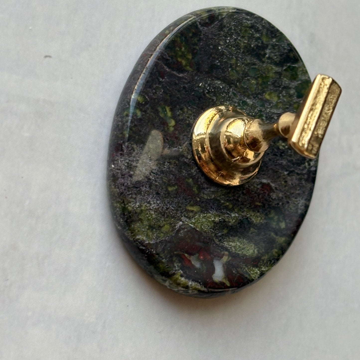 【即納品】	37 D blood stone  flat tip stand original  LVS258D	 天然石