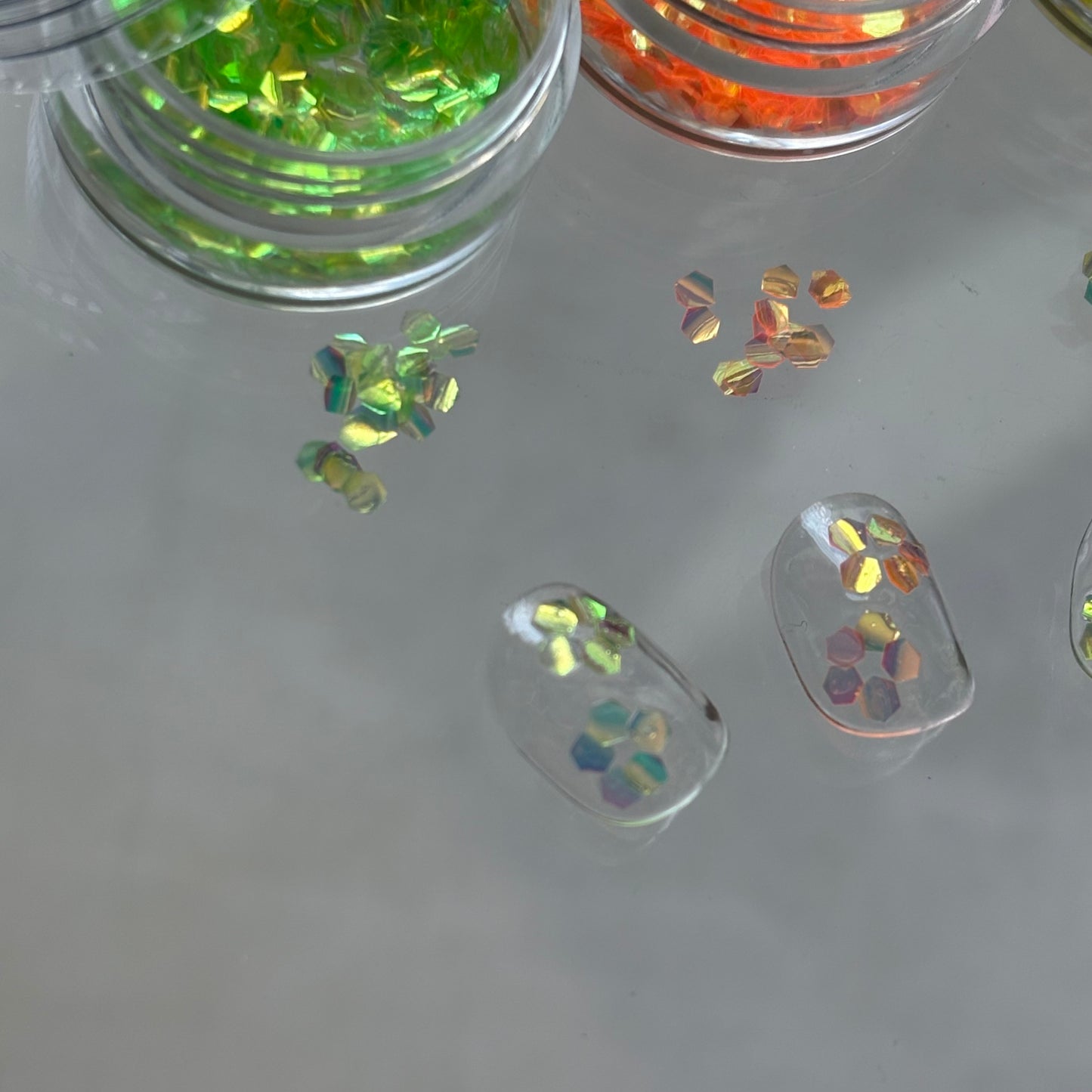【即納品】	colorful bubble holo curve  LVSN1403