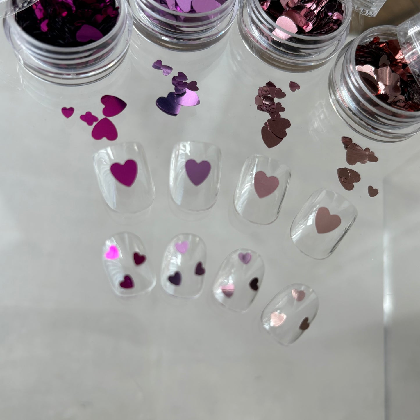 【即納品】	large heart mix pink SET  LVSN1321P4