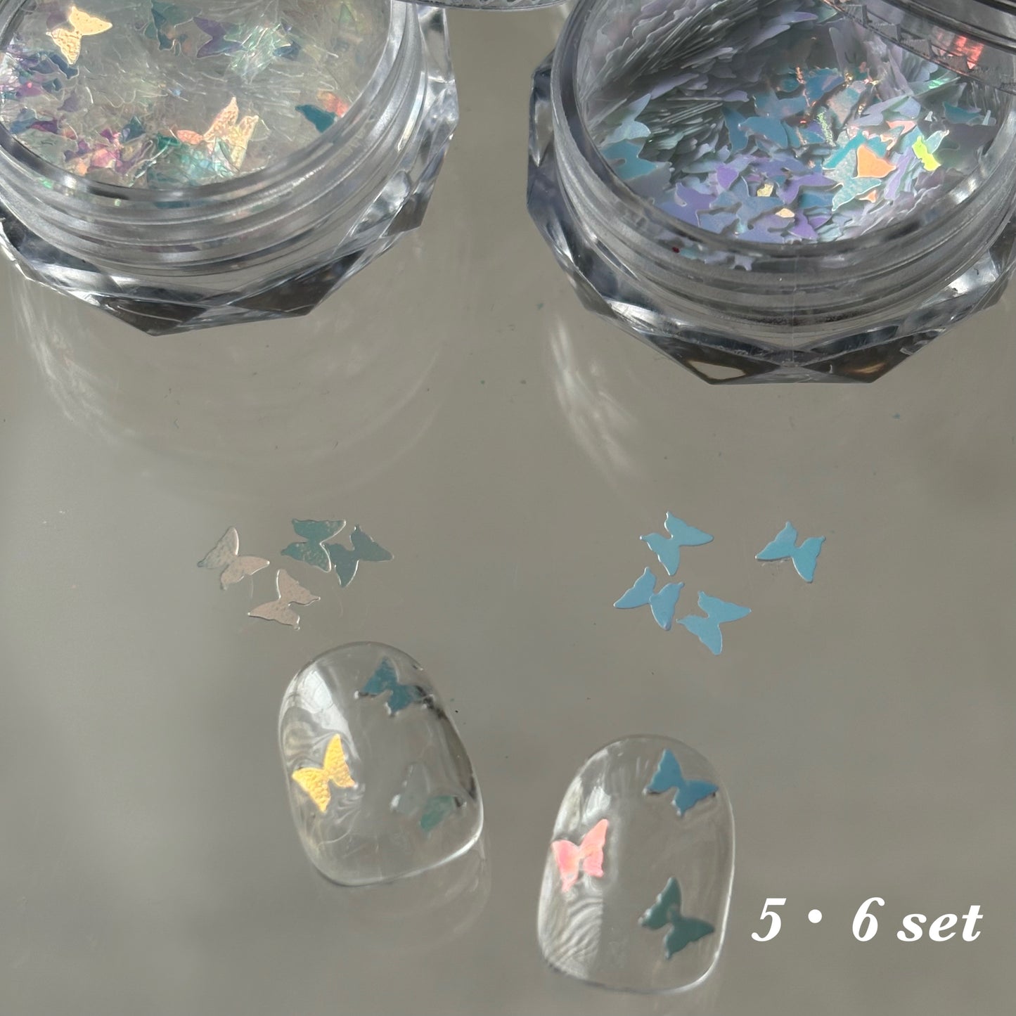 【即納品】	butterfly small 14 2set   LVSN1309B14 バタフライ ホログラム