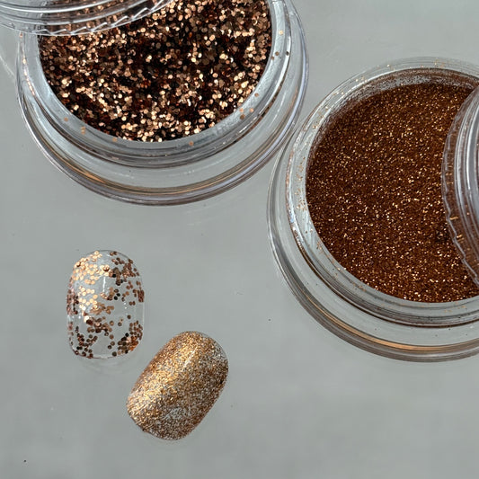 【即納品】	copper glitter hologram 2SETネイルパーツLVSN1297G2