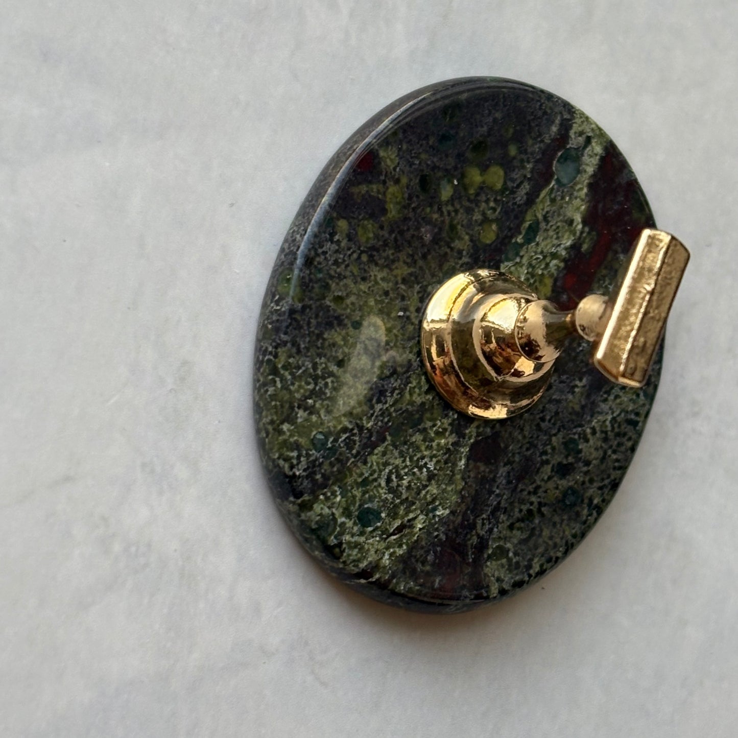 【即納品】	32 D blood stone  flat tip stand original  LVS258D	 天然石