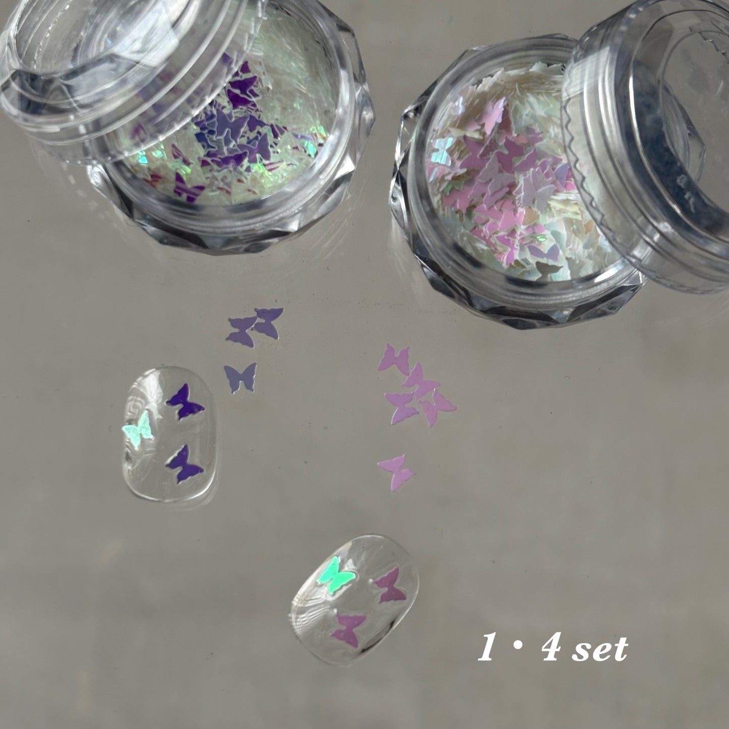 【即納品】	butterfly small 14 2set   LVSN1309B14 バタフライ ホログラム