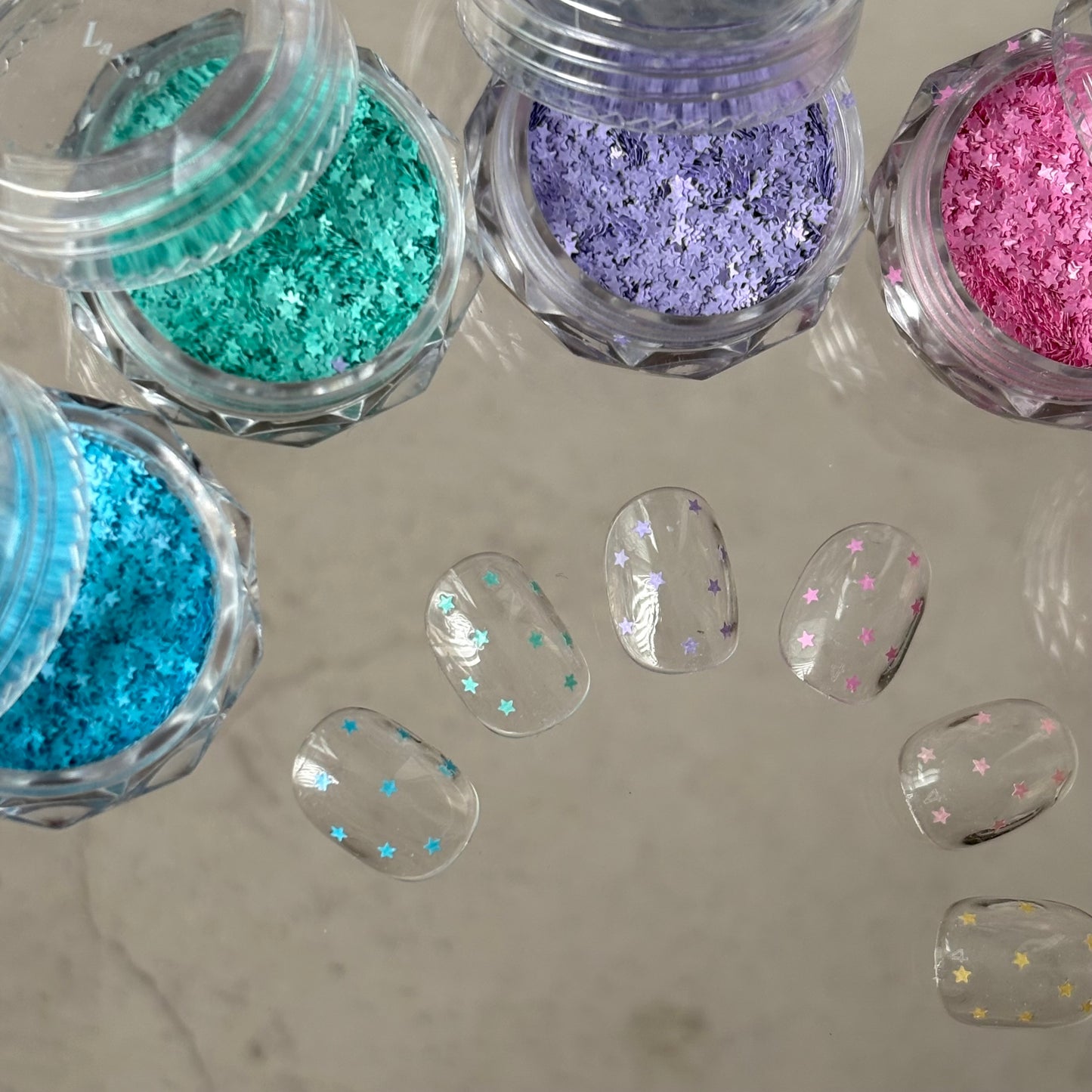 【即納品】	pastel small star 6SET LVSN1294S6P	ホログラム