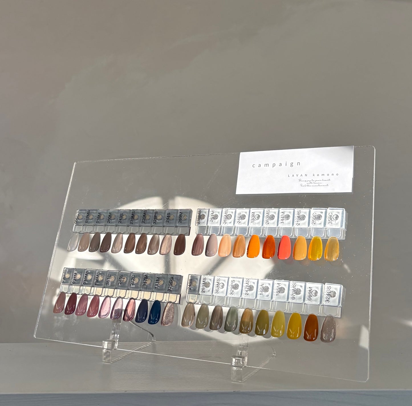 【予約販売品】40color マグネット カラーチャート ディスプレイ M size LVS912D40Y