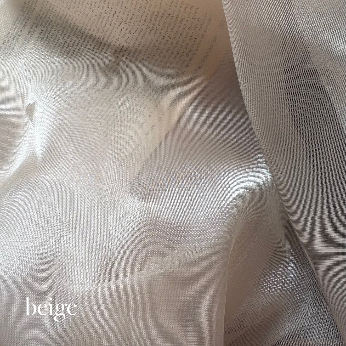 [Immediate delivery] 2SET satin clear textile clear white beige LVS114SET