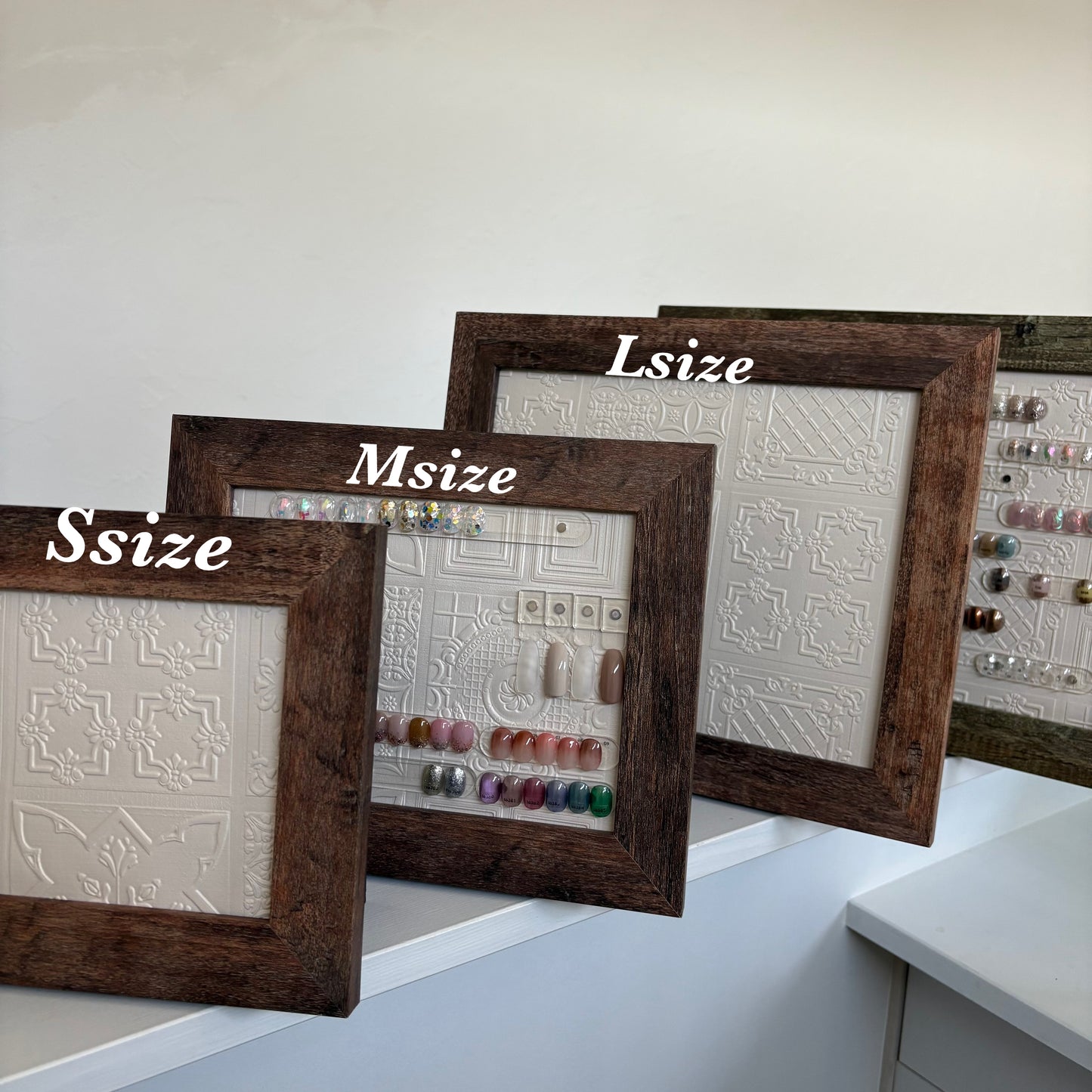 【即納品】	Lsize natural vintage マグネットディスプレイ  マグネットプレート10枚付き LVS900L LVS900M10