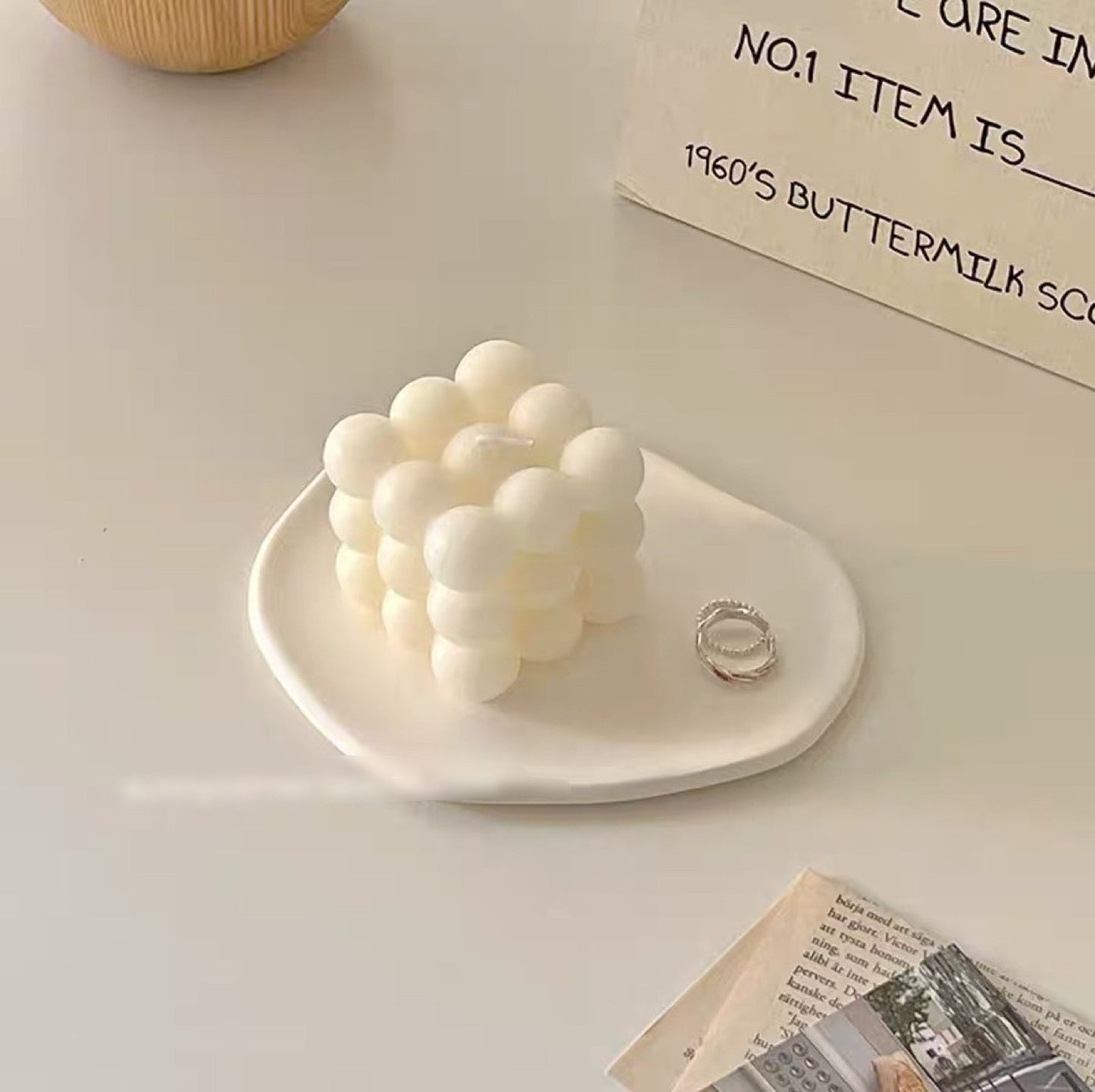 [Ready to ship] Outlet nuance mat tray White mat LVS781MNO