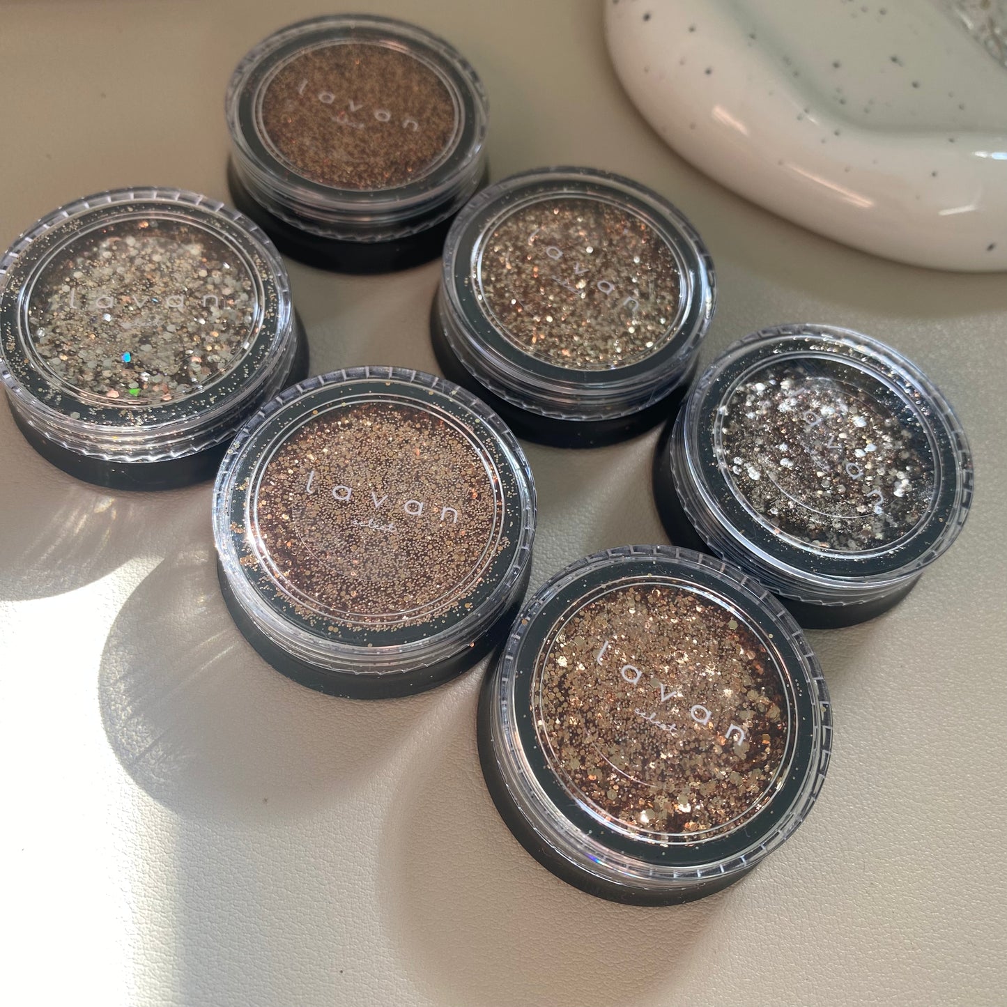 【即納品】nuance brown glitter  6set  LVSN1220SET   ラメ パウダー グリッター