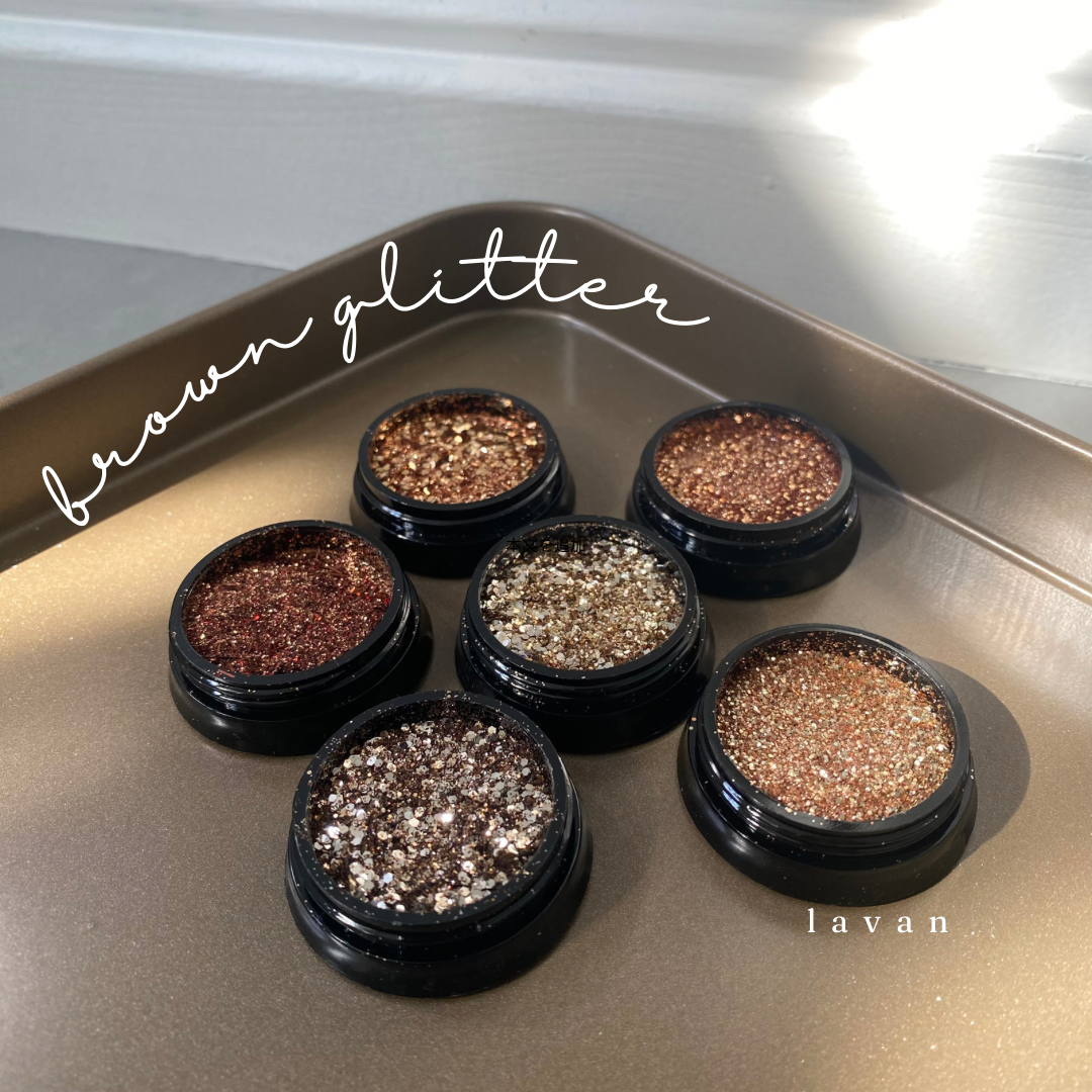 【即納品】nuance brown glitter  6set  LVSN1220SET   ラメ パウダー グリッター