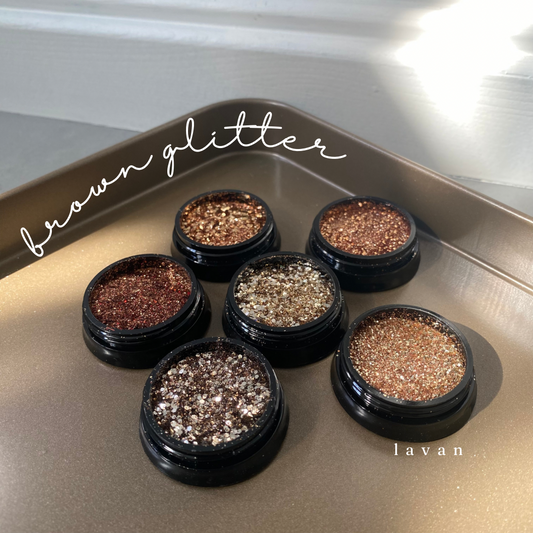 [Ready to ship] nuance brown glitter 6set LVSN1220SET glitter powder glitter