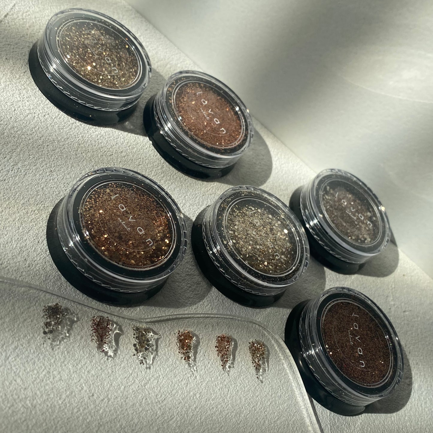 【即納品】nuance brown glitter  6set  LVSN1220SET   ラメ パウダー グリッター