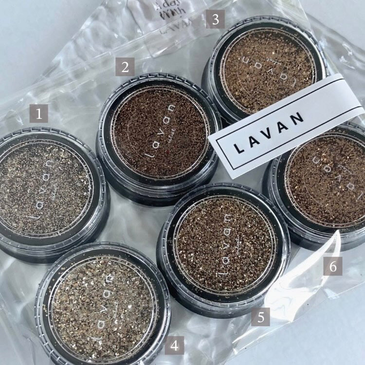 【即納品】nuance brown glitter  6set  LVSN1220SET   ラメ パウダー グリッター