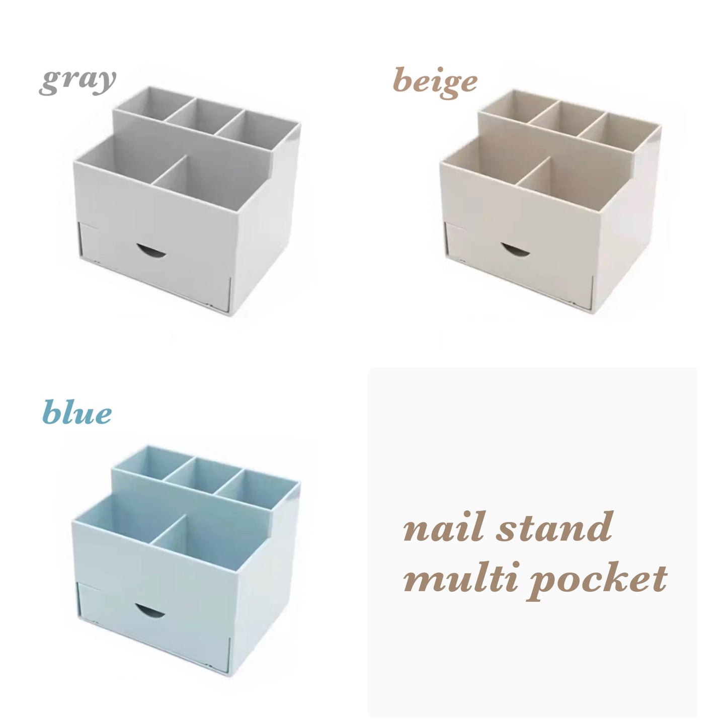 【즉납품】nail stand multi pocket 그레이 LVS581GY