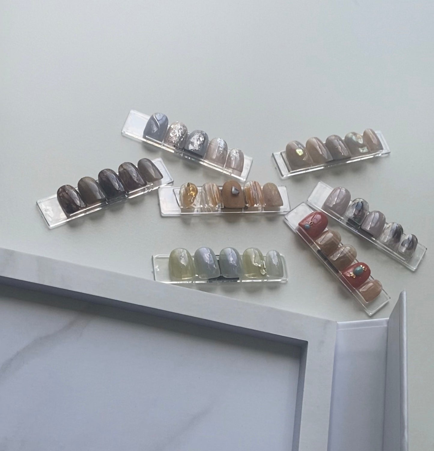 サンプルチップ プレート 50枚　マグネット無し　LVS932P50  アクリルプレート（ネイルサンプル　　ネイル素材 ディスプレイ）