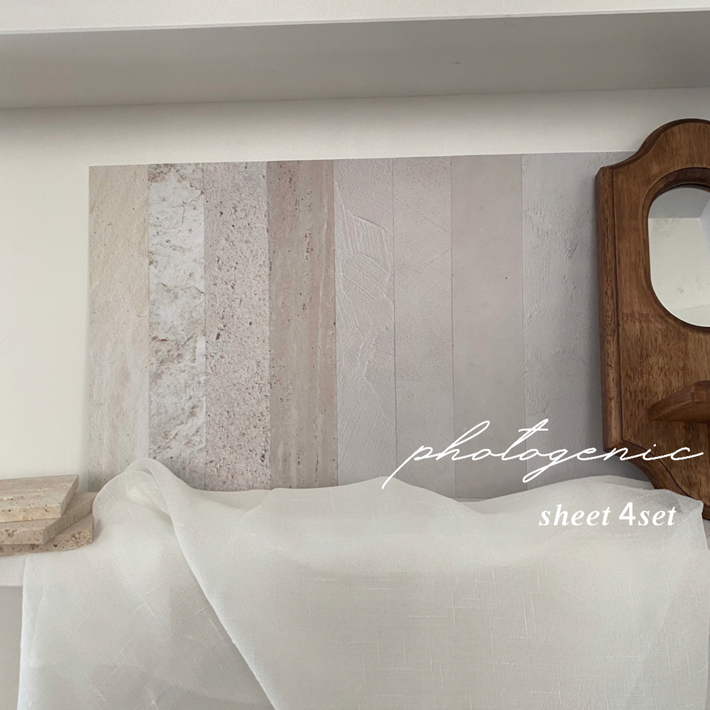 [Ready to ship]stone set(B) A3size large size photogenic sheet 4set LVS122LB