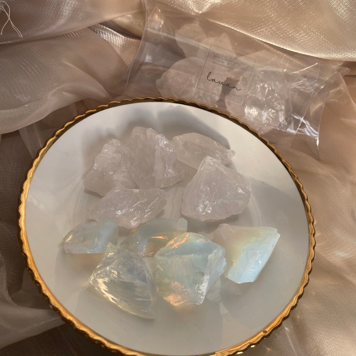 【即納品】fluorite stone  乳白　LVS176NYU