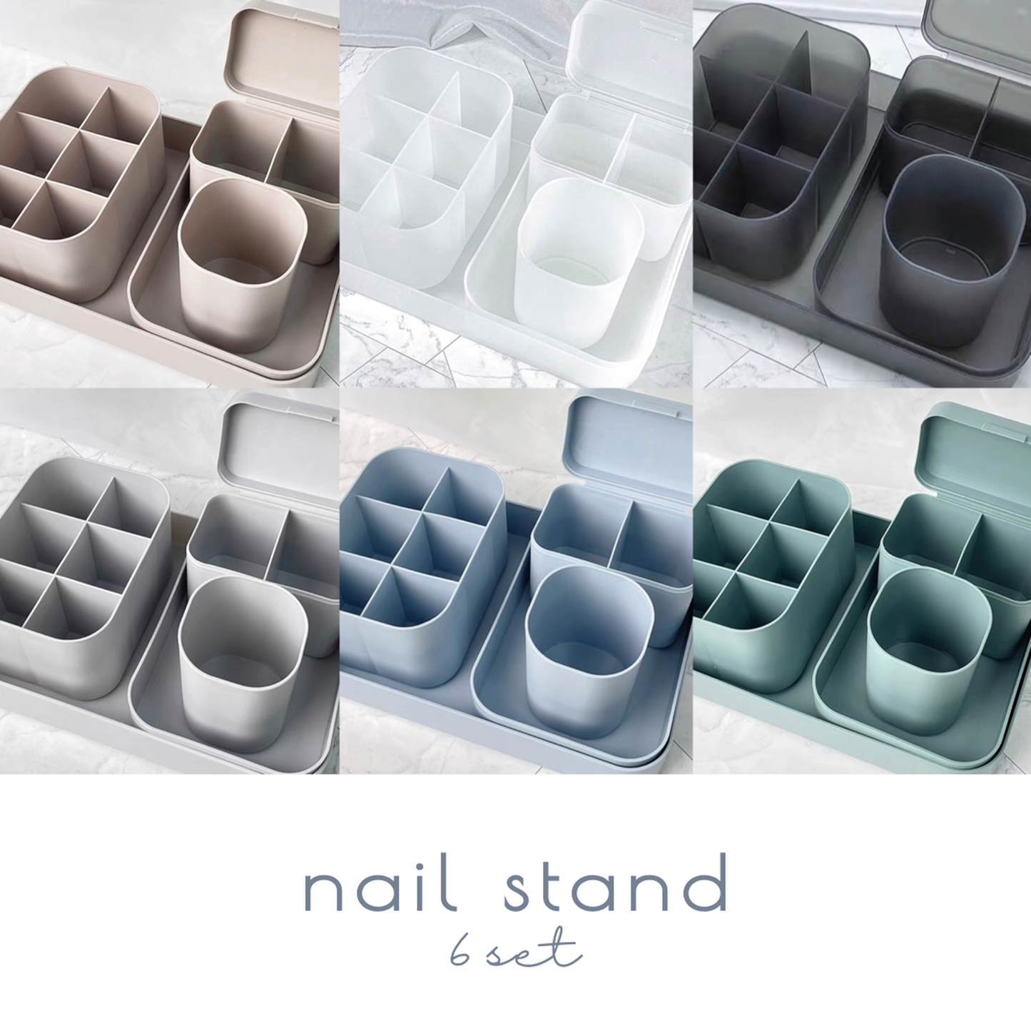 【즉납품】nail stand 5set 클리어 LVS511C5